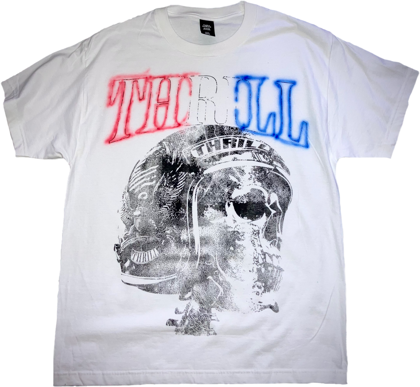 THRILL SKULL, White Tee