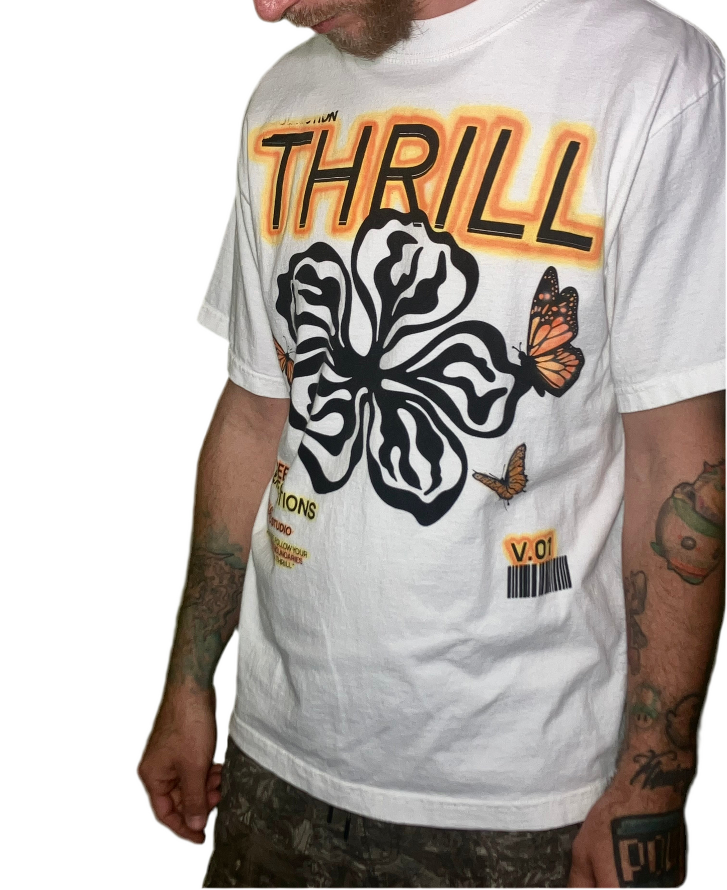 Exceed Expectations V2, Air Brush, White Tee