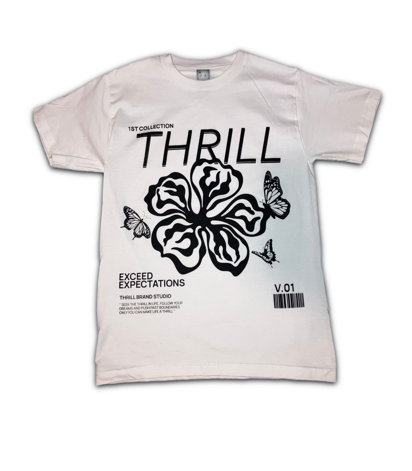 EXCEED EXPECTATIONS, White Tee