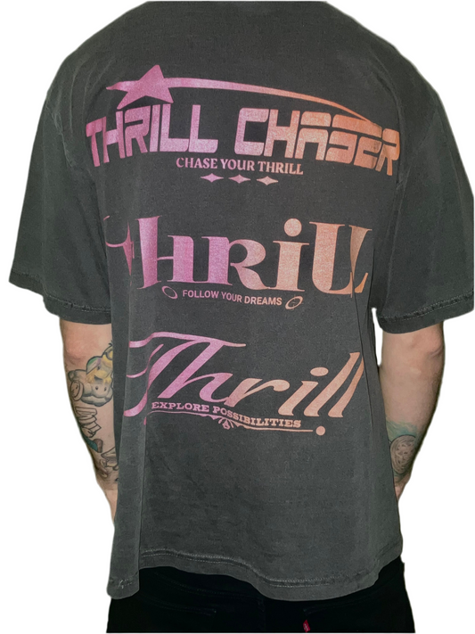 Triple Thrill Sunset, Grey Washed Tee