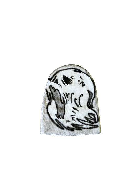 Thrill Ghoulish Ghost, White Winter Hat *1 of 5