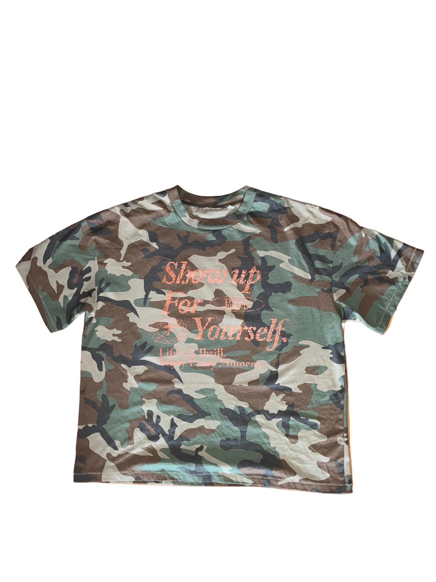 Show Up For Yourself, Boxy Camo Tee *Limited Stock