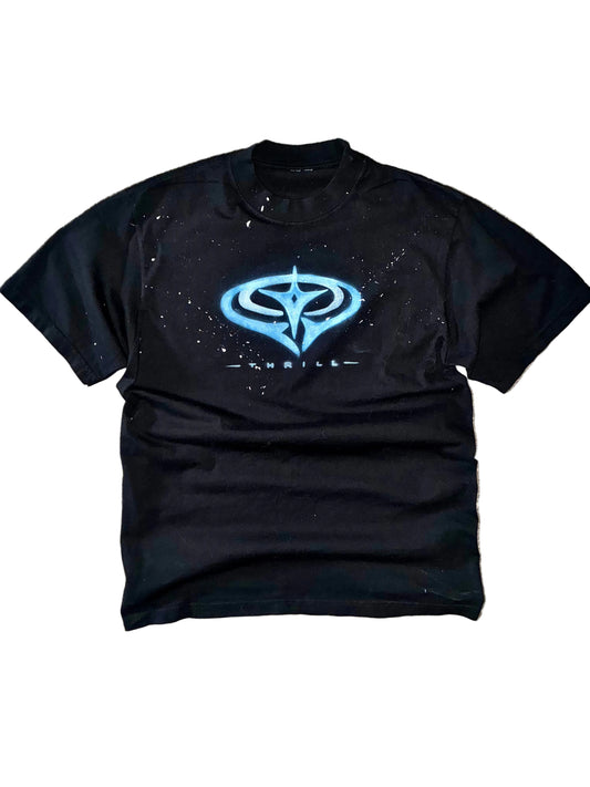 Ascend Thrill, Air Brush, Heavyweight Black Tee
