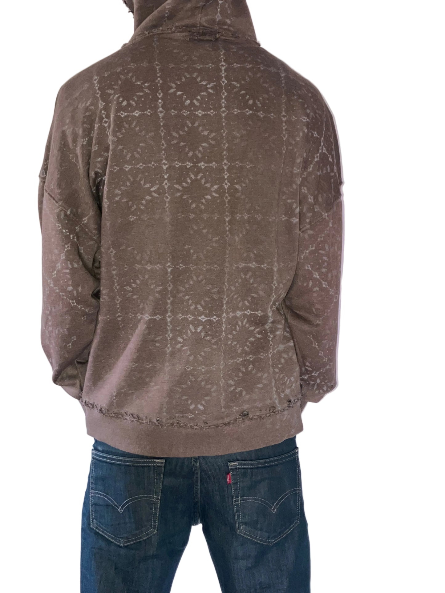 Thrill Exceed Expectations, Vintage Style Hoodie, Washed Brown *1of1