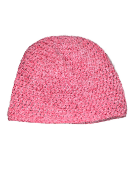 Hand Crochet Skully Beanie, 1 of 1 Pinkish Red