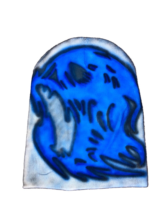 Blue Ghostly Ghoul Beanie ( 1 of 1 )