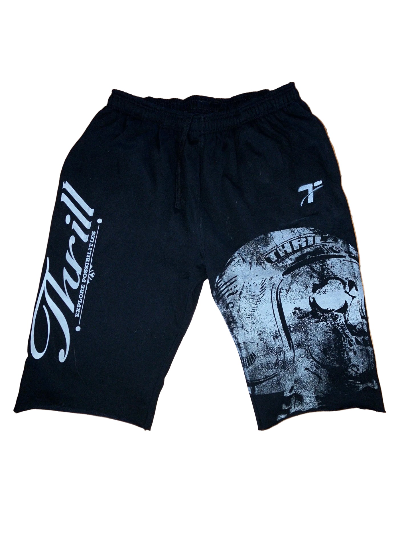 3/4 Thrill Skeleton, Screen Print Shorts * 1 of 1