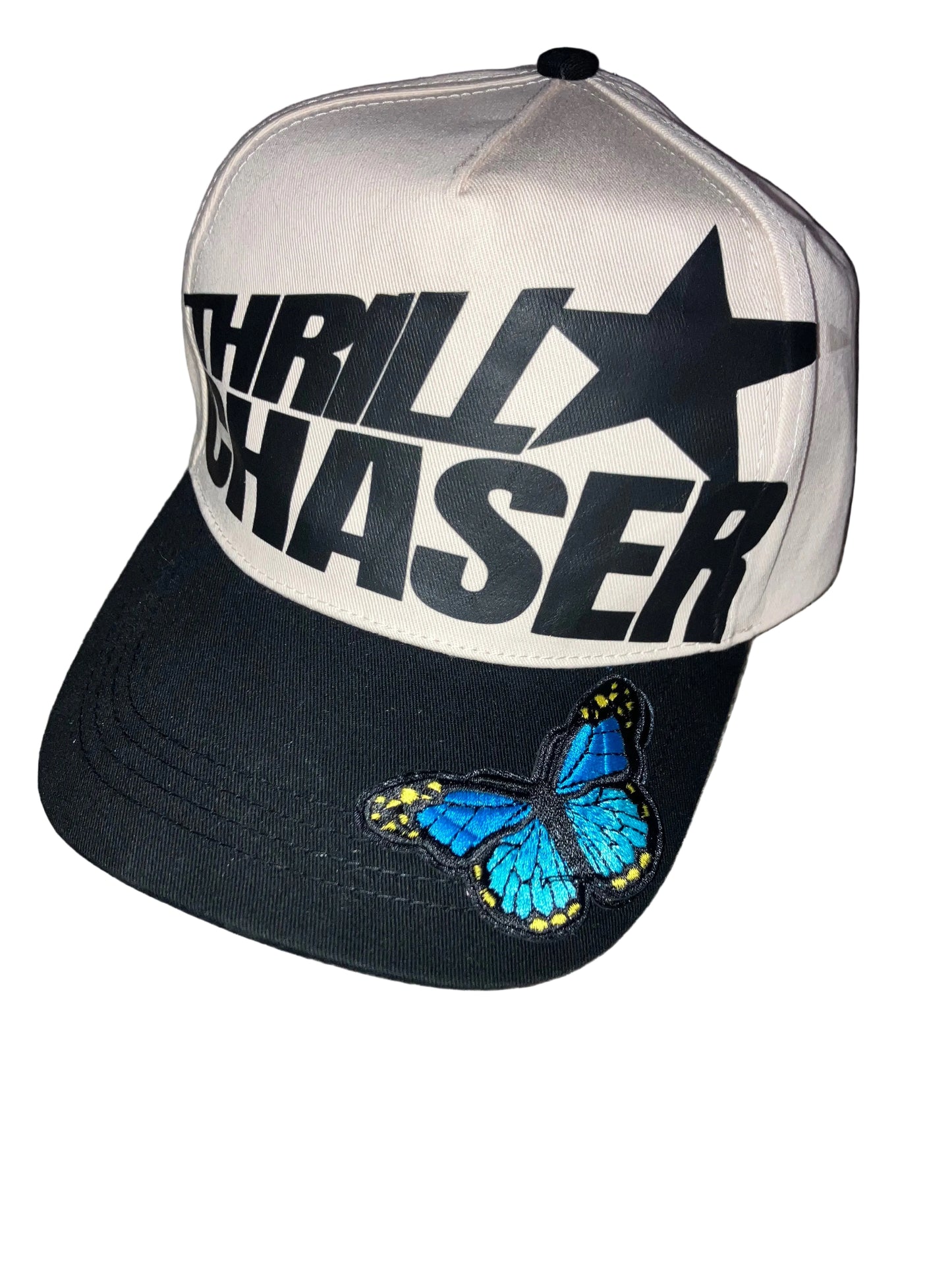 Thrill Chaser, Blue Monarch Butterfly Patch, SnapBack
