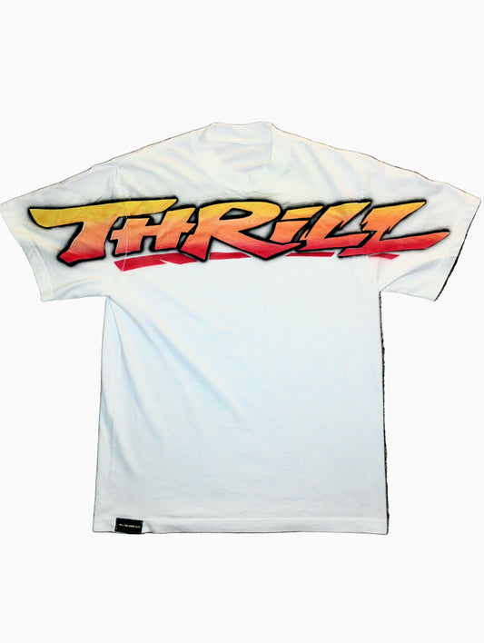 Heatwave Airbrush, Heavyweight White Tee