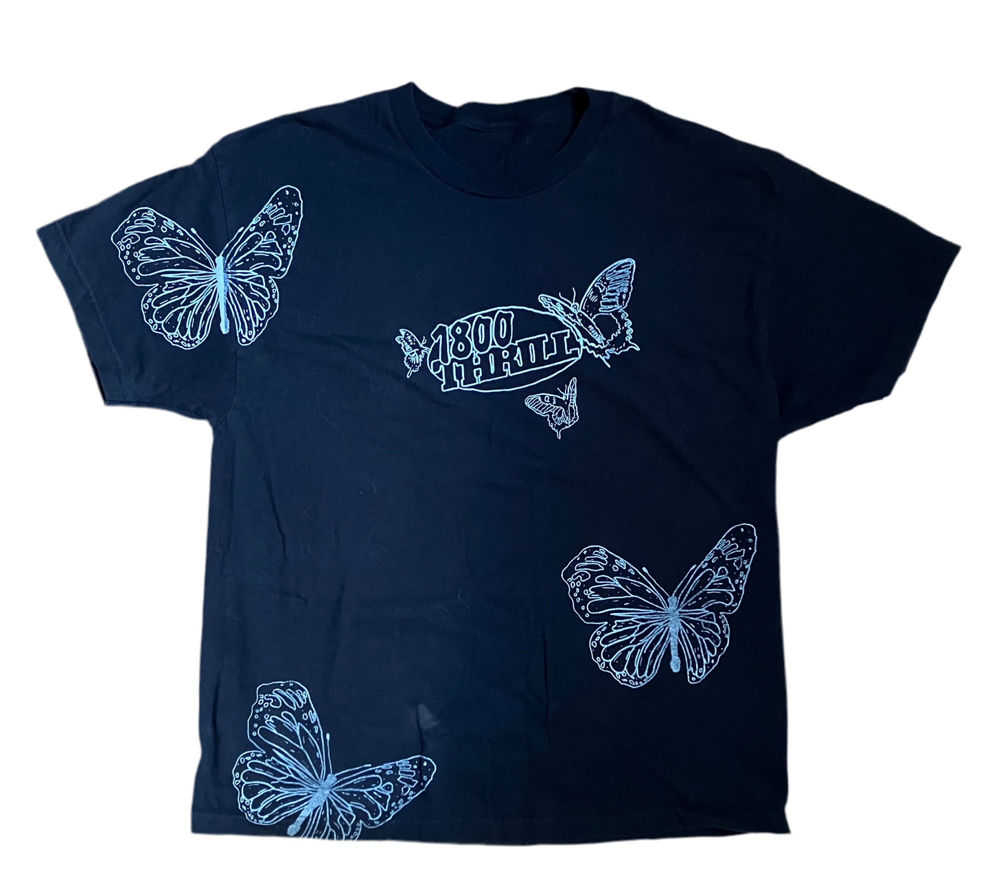 1-800-THRILL, Butterfly Black Tee