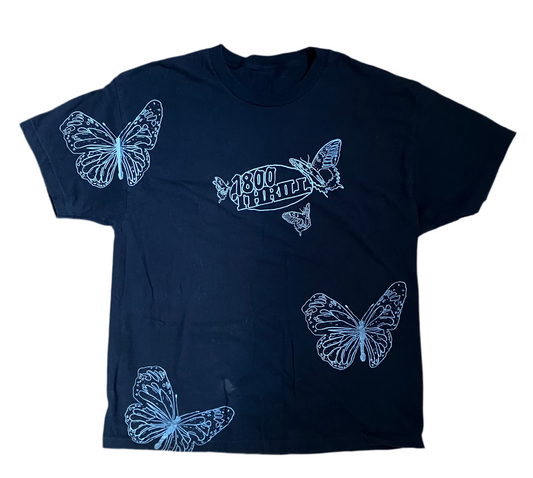 1-800-THRILL, Butterfly Black Tee