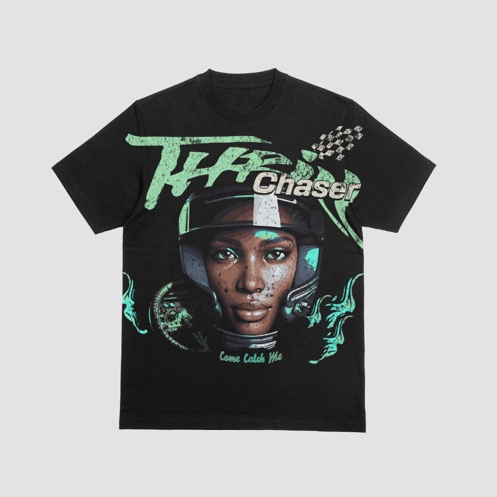 Green Racer oversized print Tee