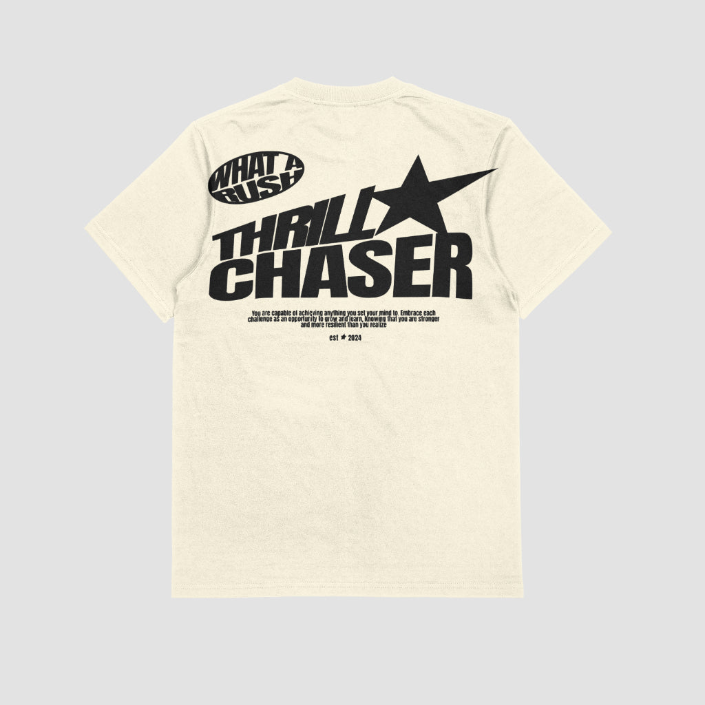 Thrill Chaser tee -( Black print )